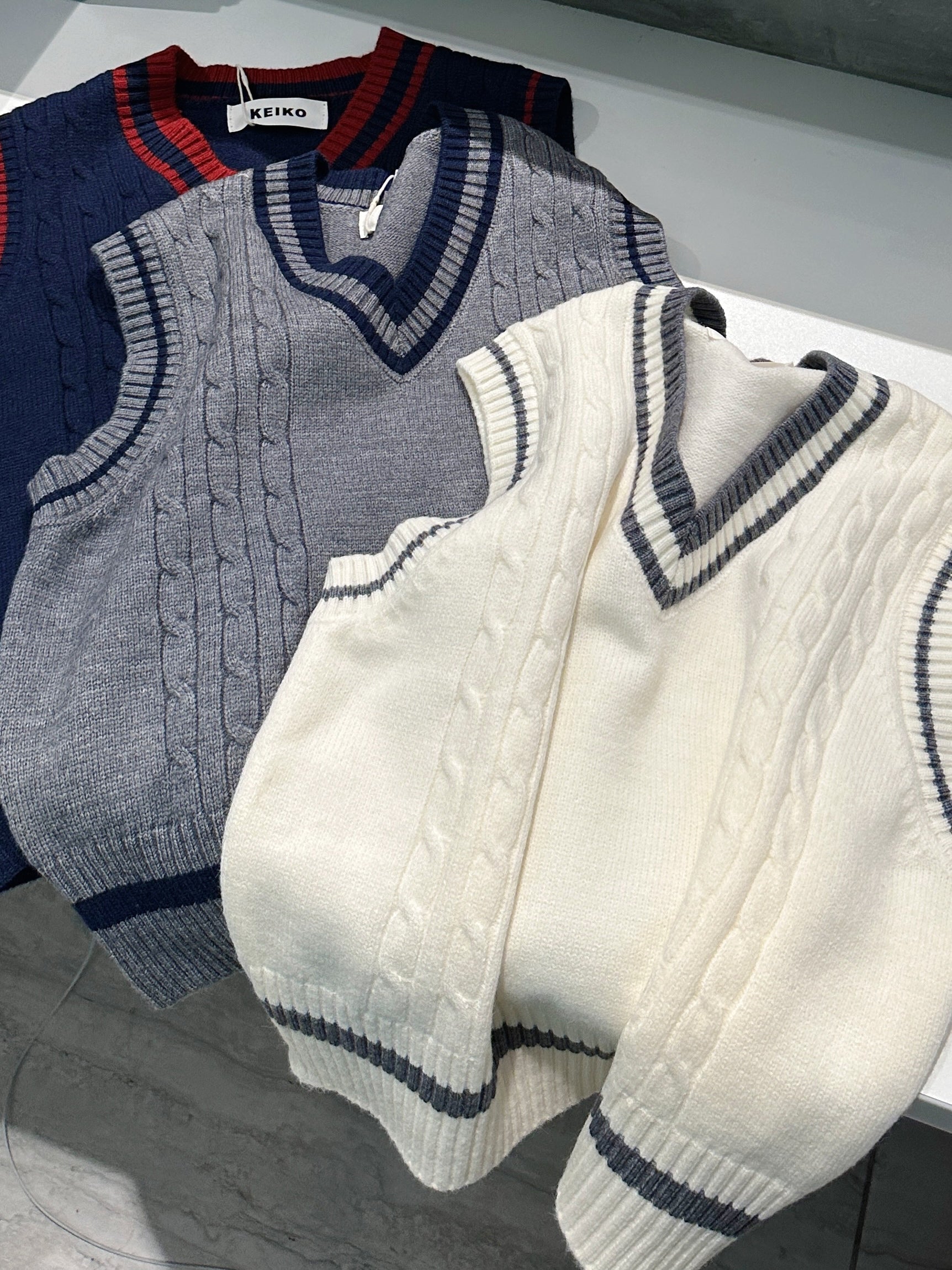 keiko Samsoe Samsoe Keiko Turtleneck Chunky Knit in Whisper White