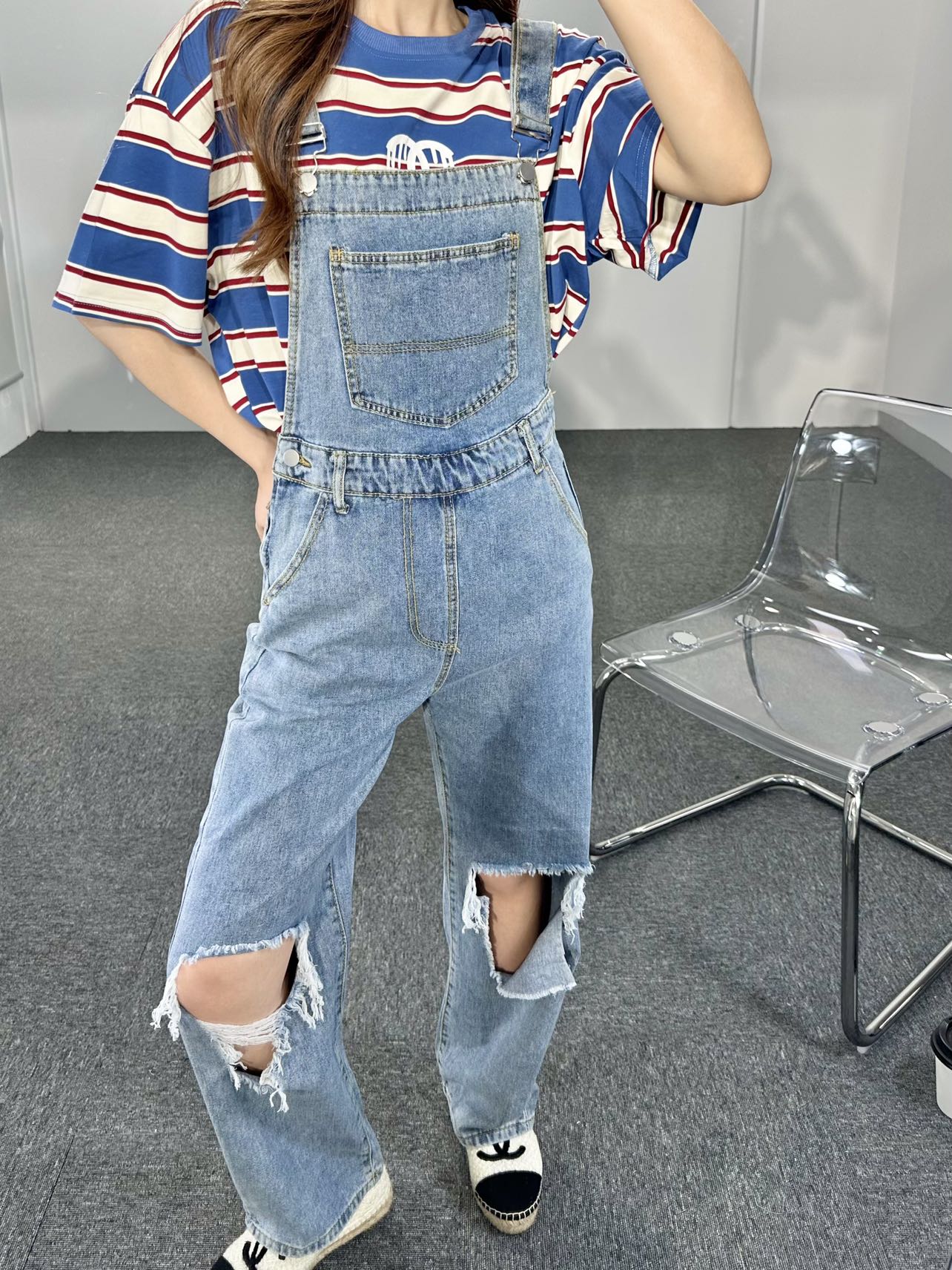 Ripped Denim Jeans Jumpsuit For Women For Women Slim Fit, Casual Fashion  Overalls With Bib, Washed Out Style Streetwear L230926 From Hoodies011,  $8.06 | DHgate.Com
